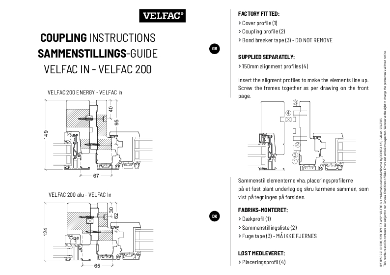 VELFAC In - VELFAC 200 coupling instruction